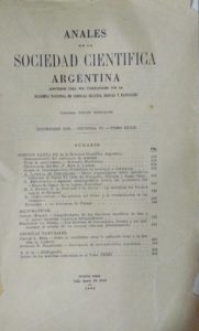 Fotografía tomada del original de la Revista Anales de la Sociedad Científica Argentina. 1936, Tomo CXXII. Biblioteca Agustín Zapata Gollan del Museo Etnográfico. Texto de A. Larguía de Crouzeilles, “Datos arqueológicos sobre paraderos indígena de Santa Fe (Isla del Periquillo, Helvecia y Sauce Viejo).